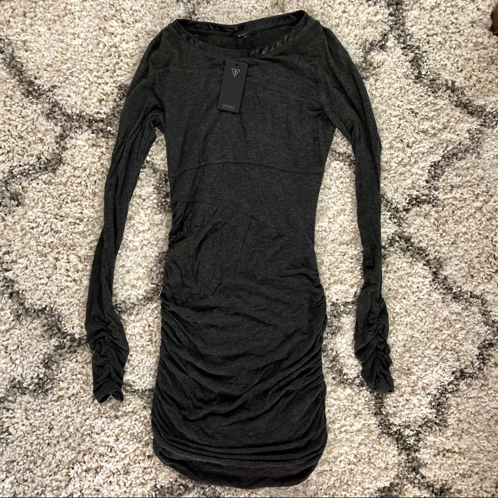 NWT GUESS Ruched Mini Dress 🖤 - Picture 6 of 8